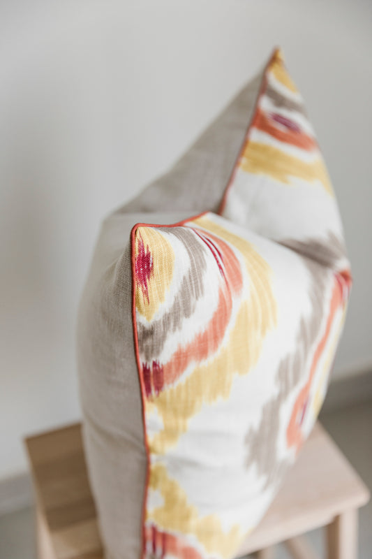 Sunset Ikat Cushion Cover Artisan Living Collection